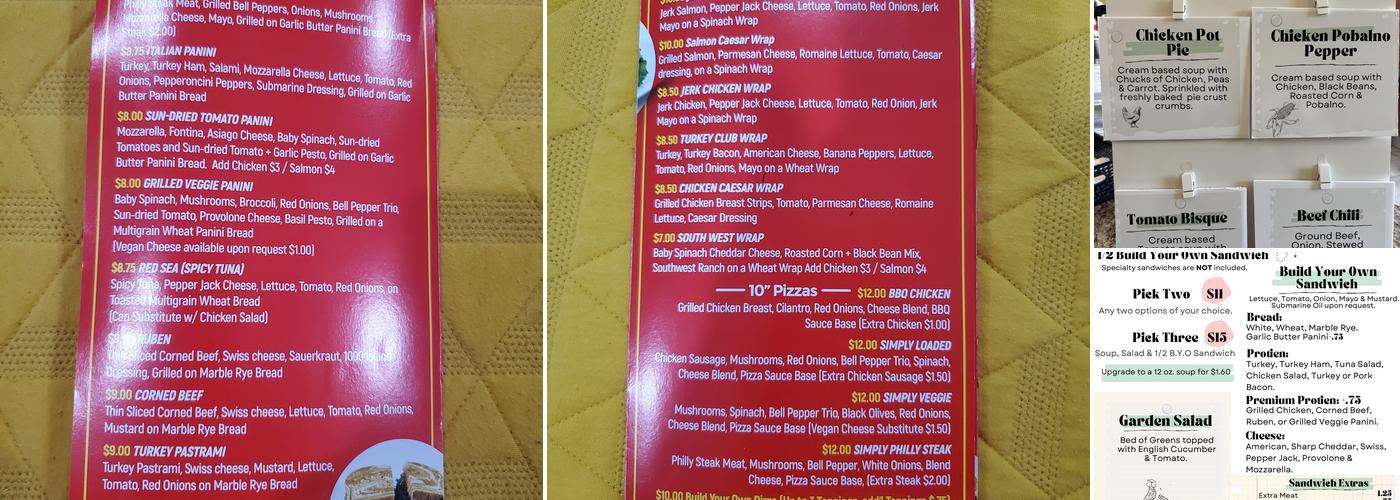 Simplys Soups Salads & Sandwiches Menu