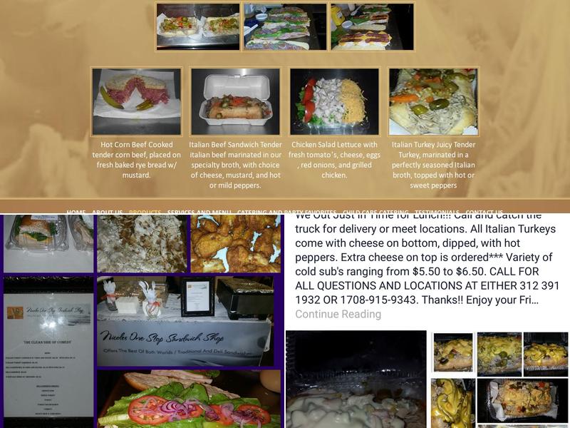 Nicole's Sandwich Shop Menu