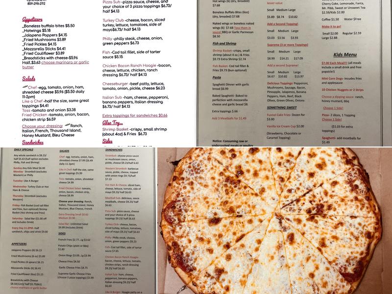 Angilo's Pizza - Cynthiana Menu