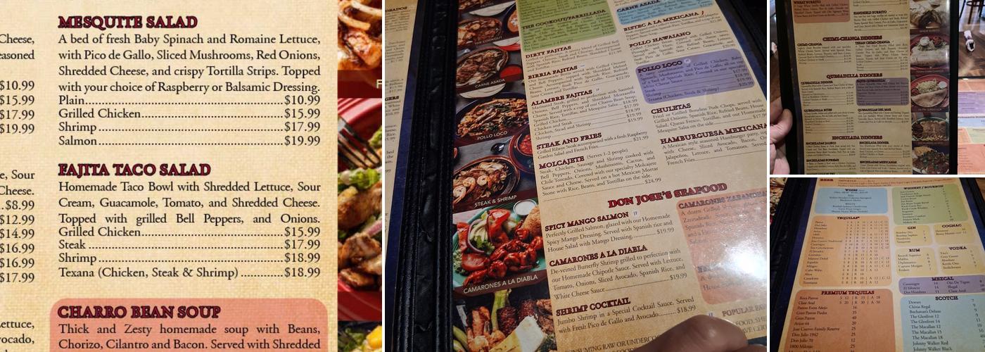 Don Jose's Grill Menu