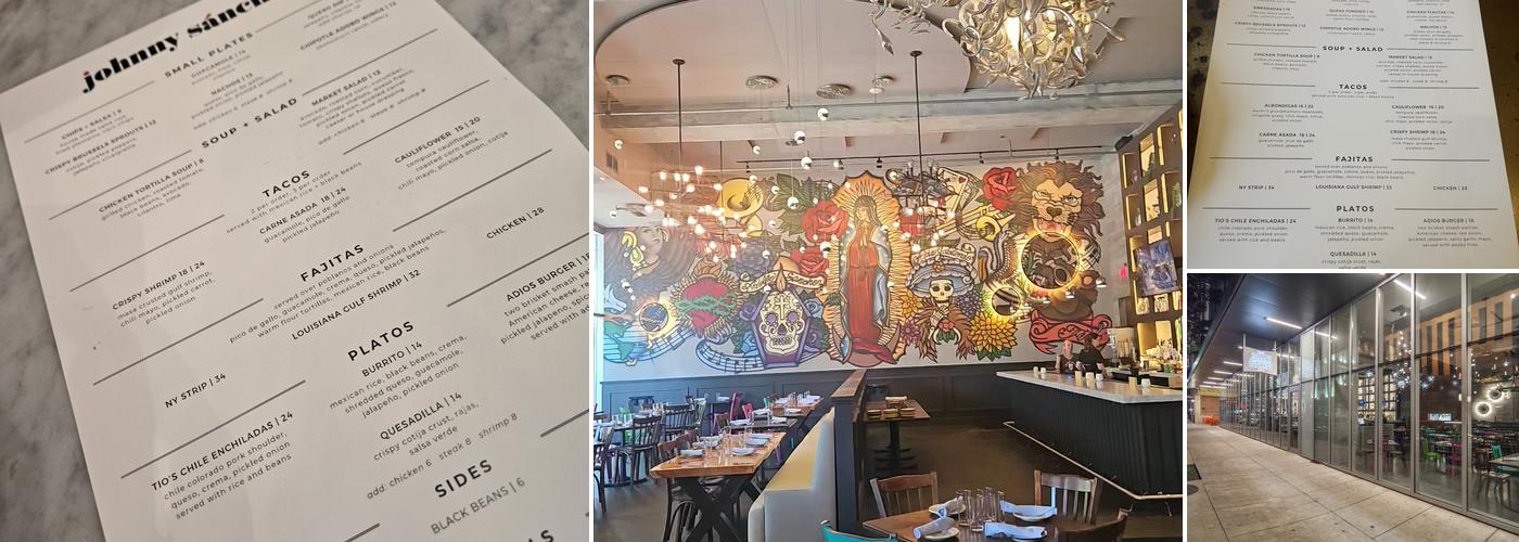 Johnny Sánchez Menu