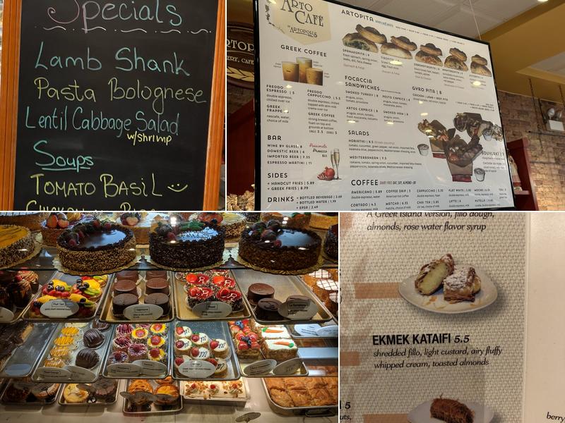 Artopolis Bakery, Cafe & Agora Menu