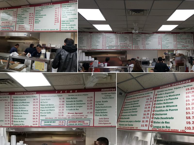 Indio Restaurant Menu