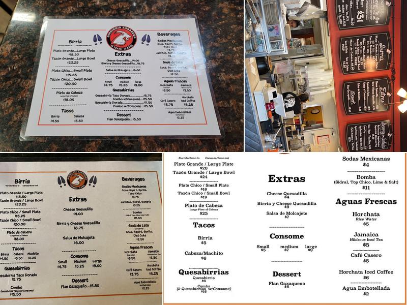Birrieria Zaragoza Menu