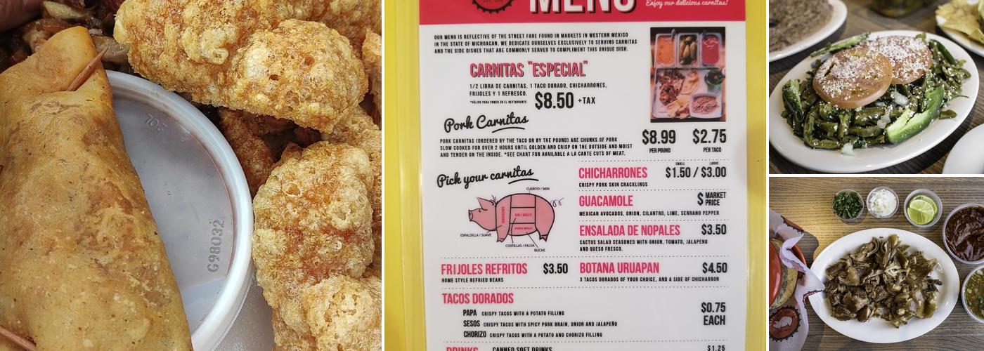 Carnitas Uruapan Restaurant Menu