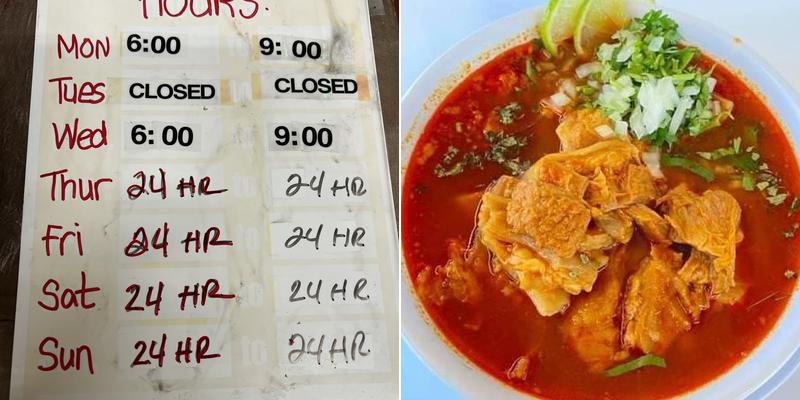 El Molino Restaurant Menu