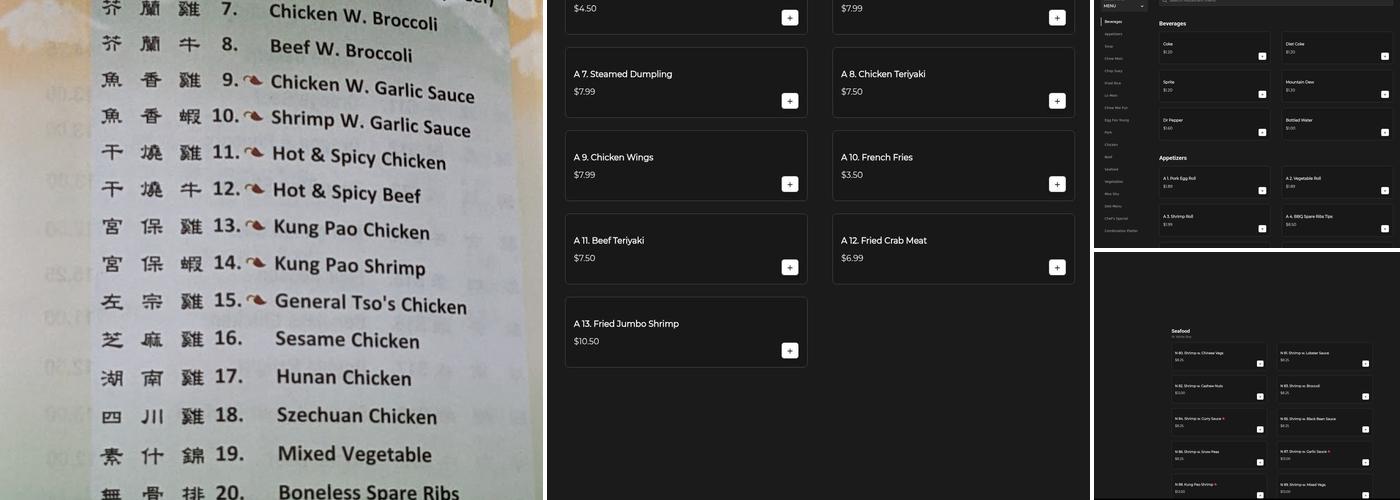 Chongqing Restaurant Menu