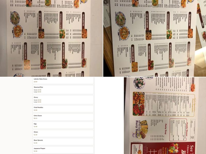 See Thru Chinese Kitchen Menu