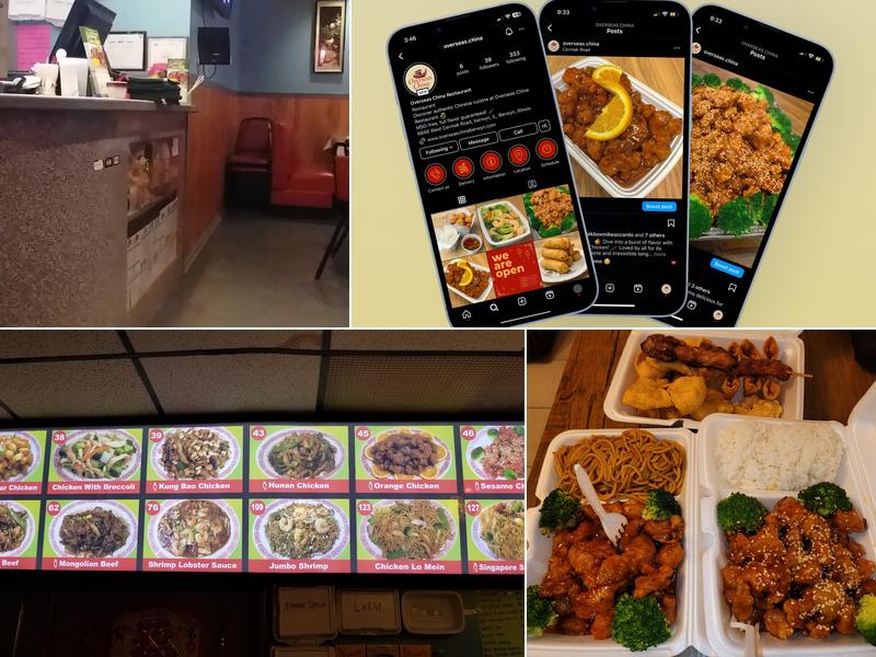 Overseas China Restaurant Menu