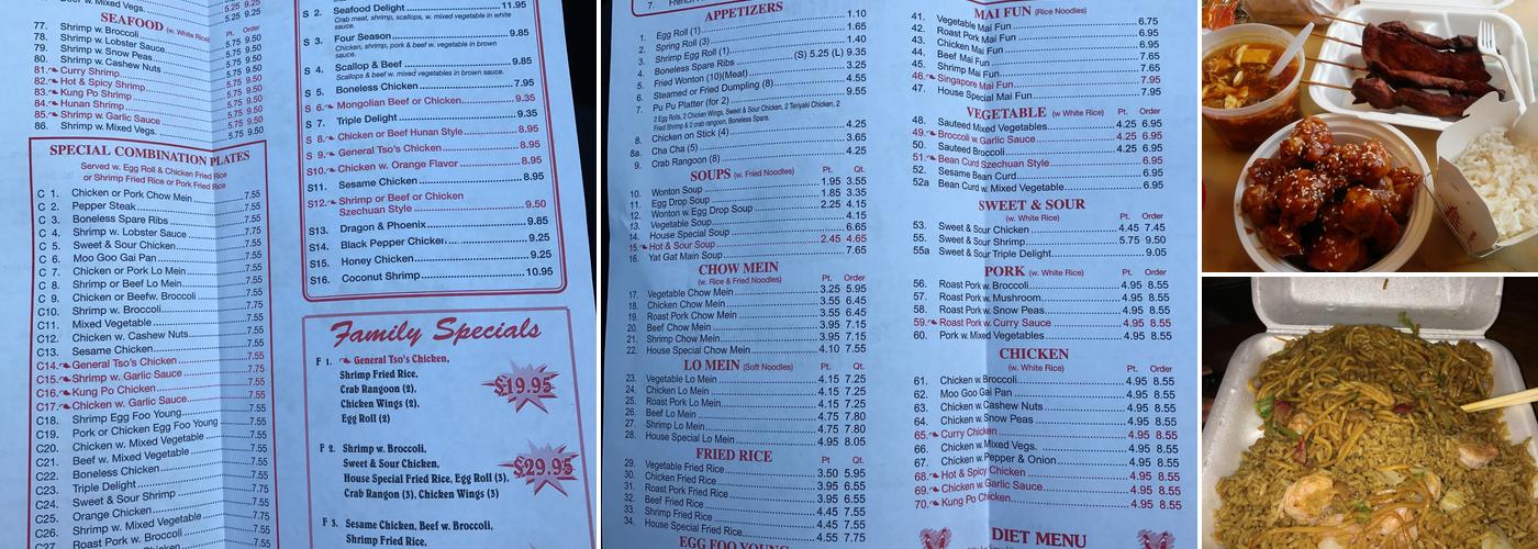 China Woks Menu