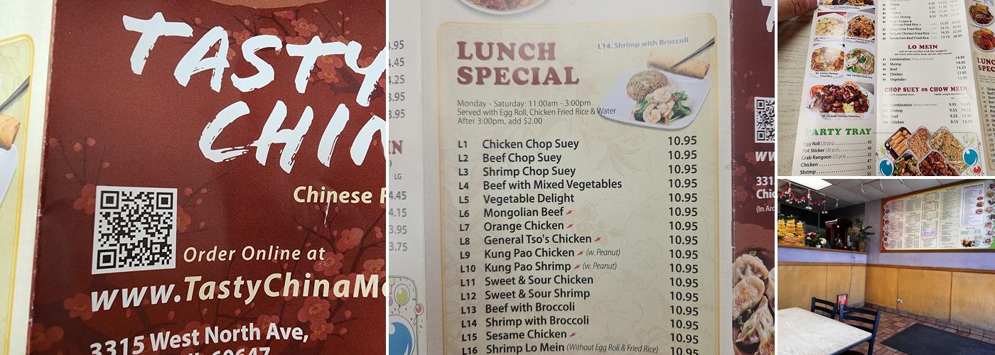 Tasty China Menu