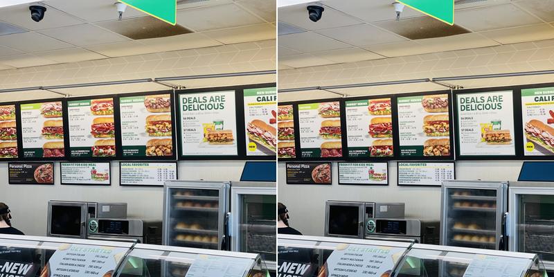Subway Menu
