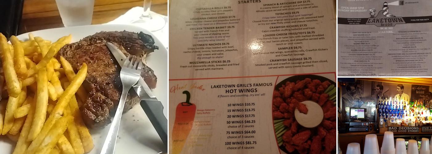 Laketown Bar & Grill Menu