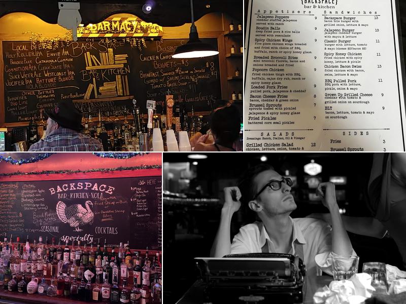 Backspace Bar & Kitchen Menu