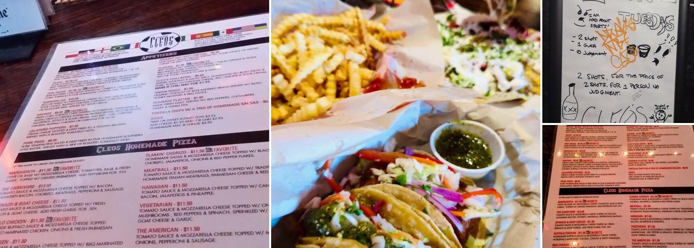 Cleos Bar and Grill Menu