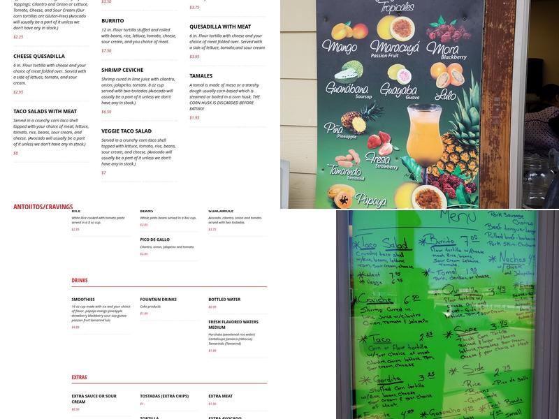 Cravings Byanca Menu