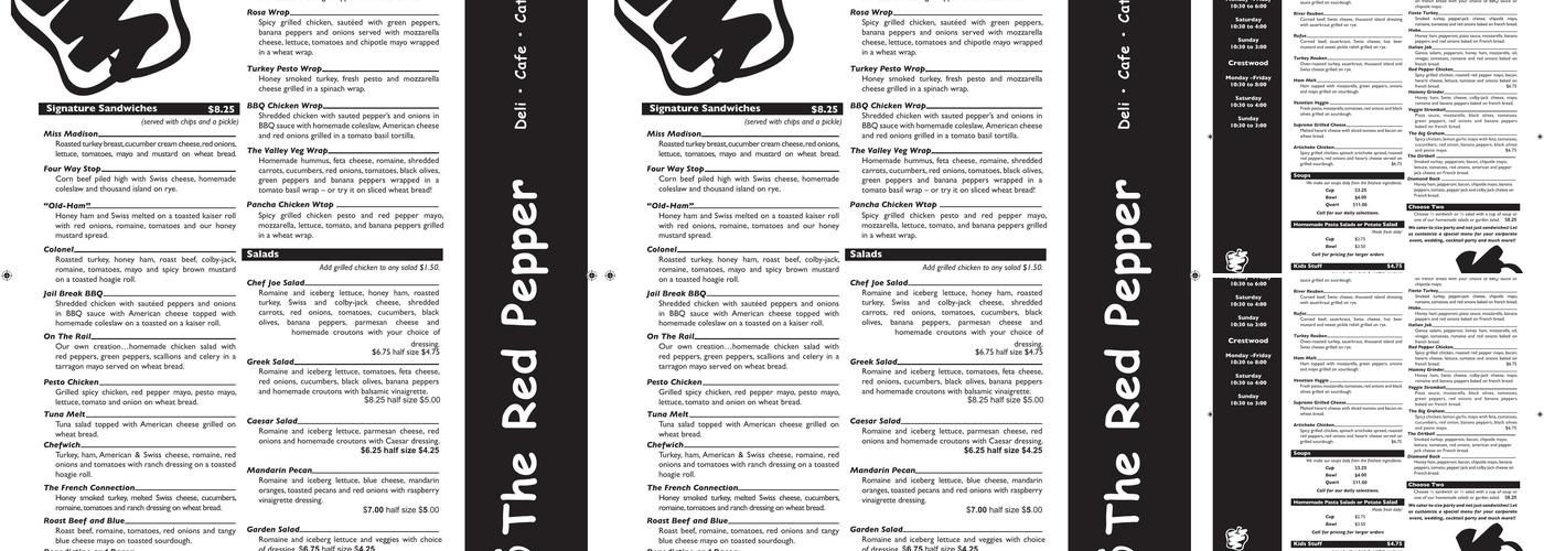 Red Pepper Deli Menu