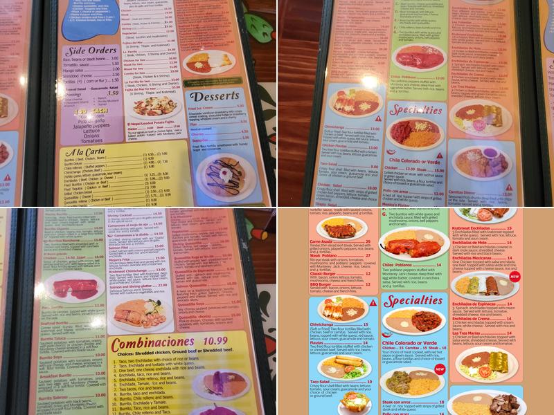El Nopal Menu