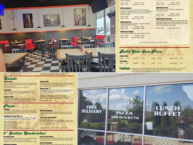 Bearno's Pizza of Middletown Menu