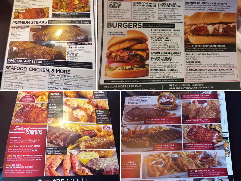 Ruby Tuesday Menu