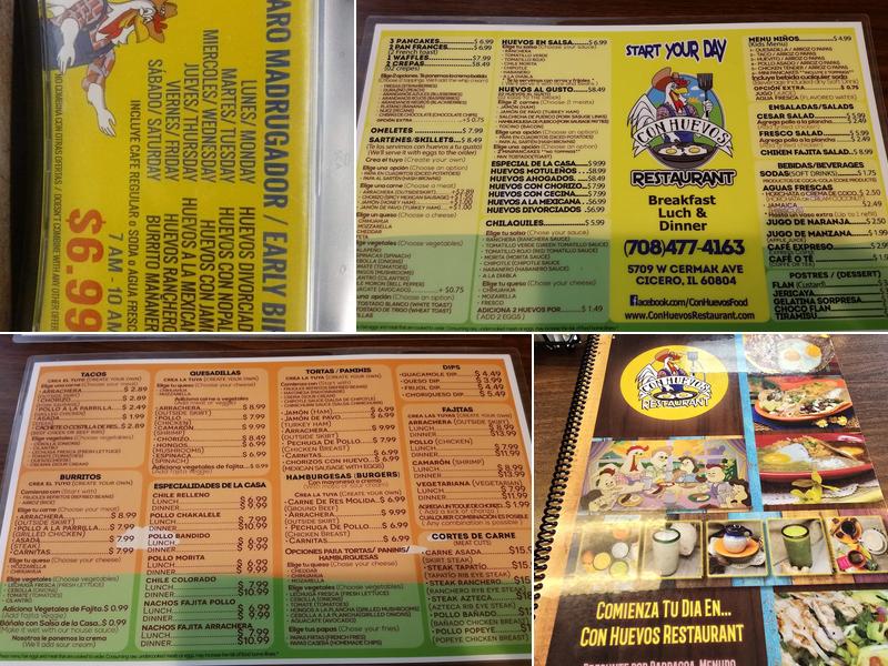 Con Huevos Menu