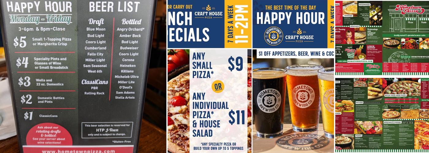 Craft House Pizza - Jtown Menu
