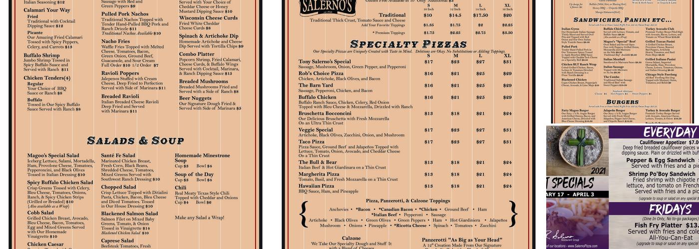 Fatty Magoo's Bar & Eatery Menu