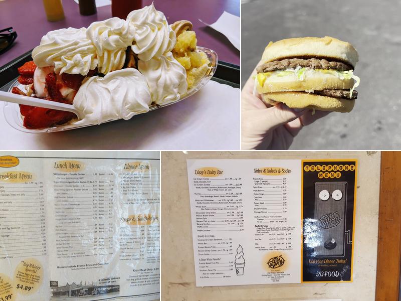 Dizzy Whizz Drive-In Menu