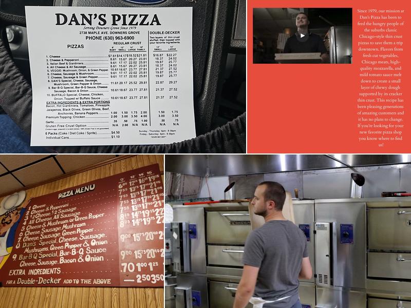 Dan's Pizza Menu