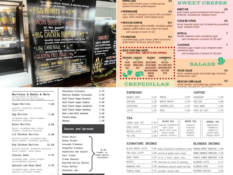 Safai Coffee Shop Menu