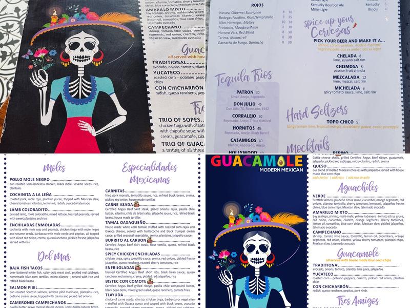 Guaca Mole Modern Mexican Menu