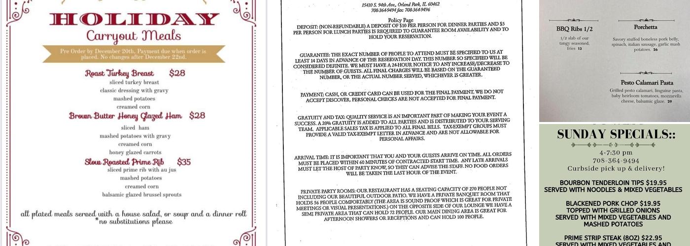 94 West Menu