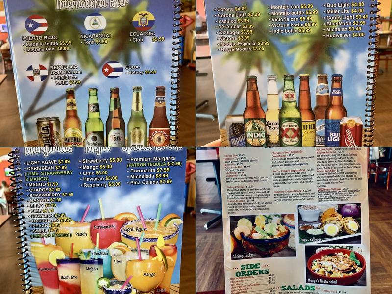 Mango's Mexican Restaurant Menu