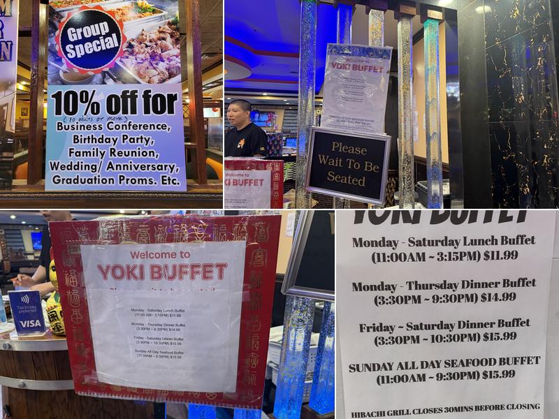 Yoki Buffet Menu