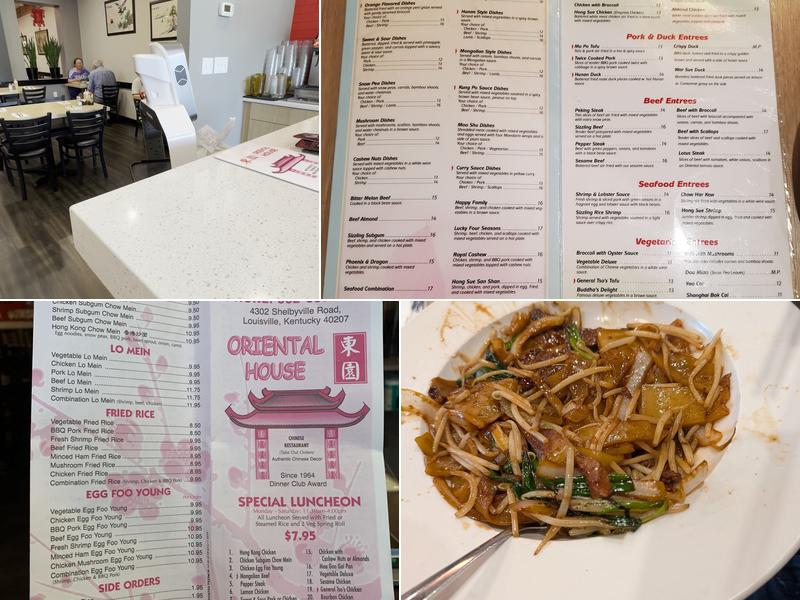 Oriental House Menu