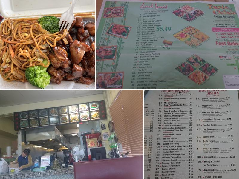 A Taste of China Menu