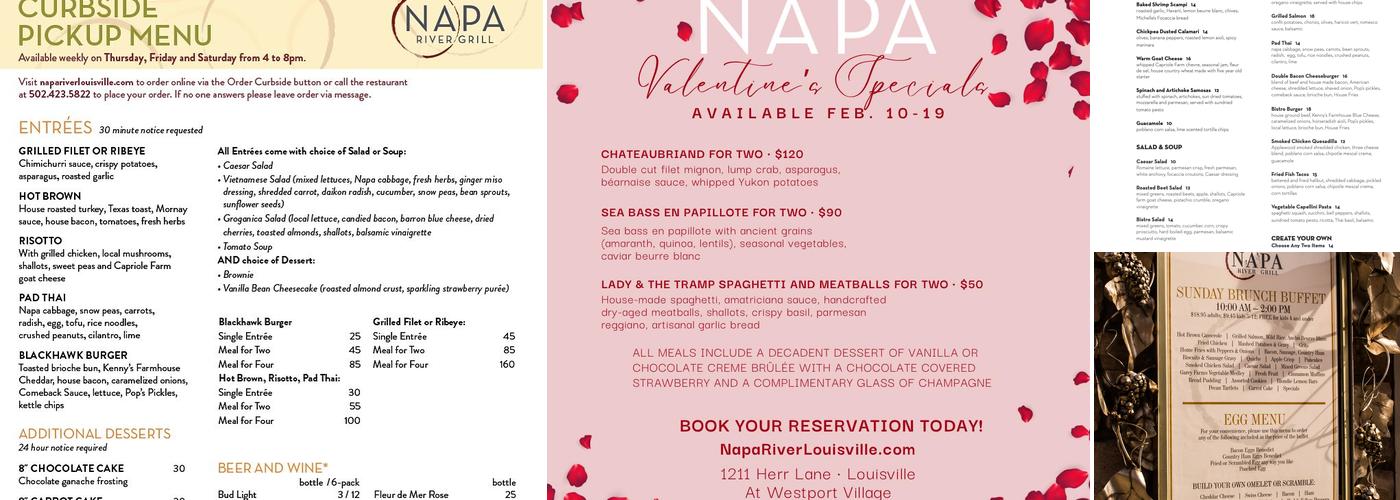 Napa River Grill Menu