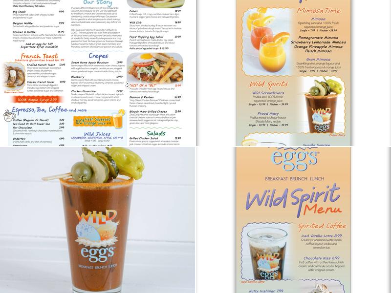 Wild Eggs Menu