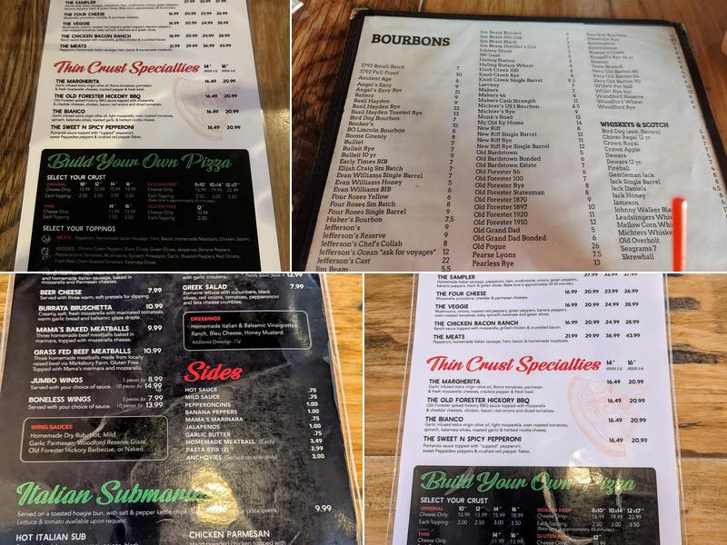 The Original Impellizzeri's Menu