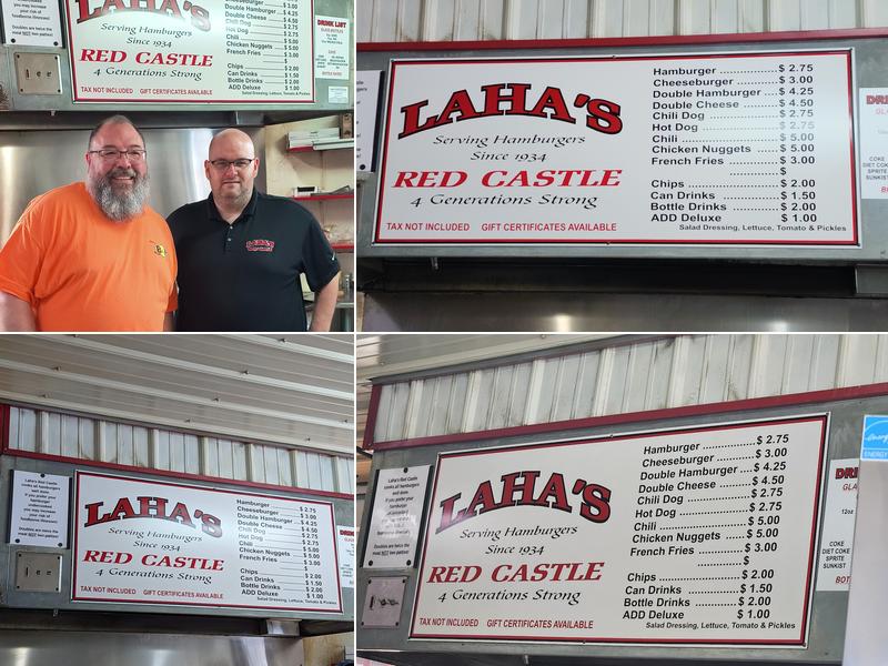 Laha's Red Castle Menu