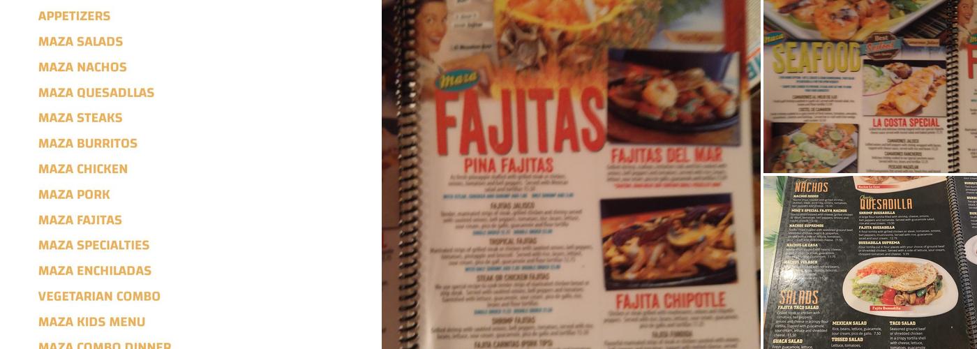 El Mazatlan Restaurant Menu