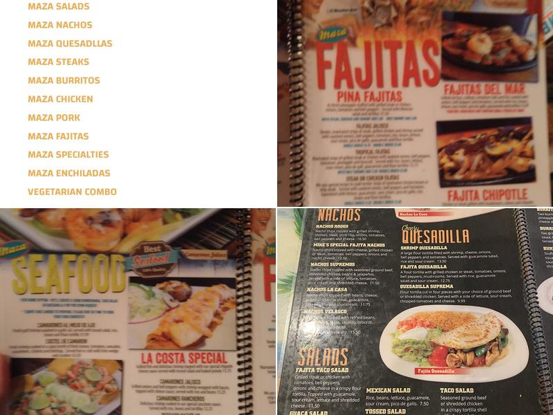 El Mazatlan Restaurant Menu
