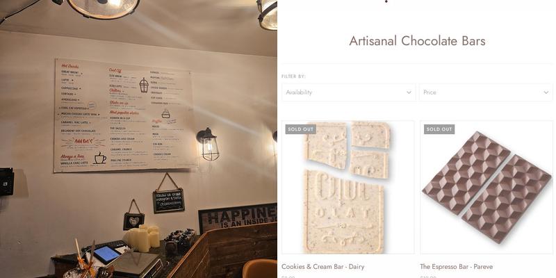 Cafe Chocolat Menu