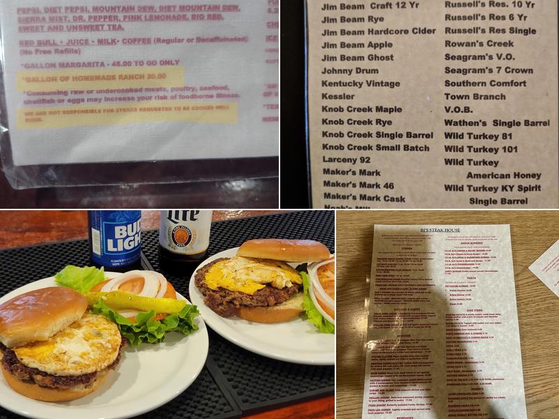 BJ's Steakhouse Menu