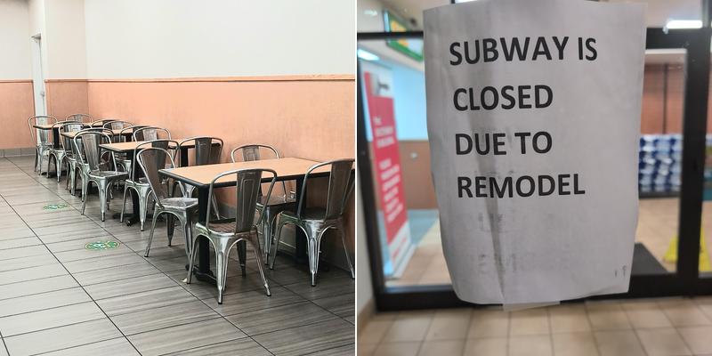 Subway Menu