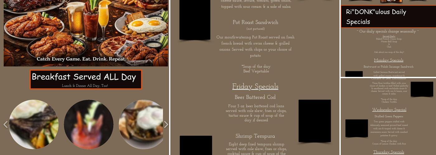 Donkey Inn Menu