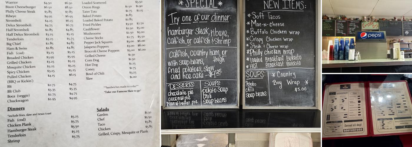 Wigwam Drive-In Menu