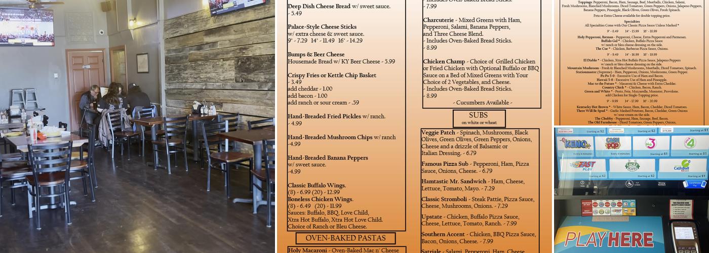 Steam Engine Pizza Pub Menu