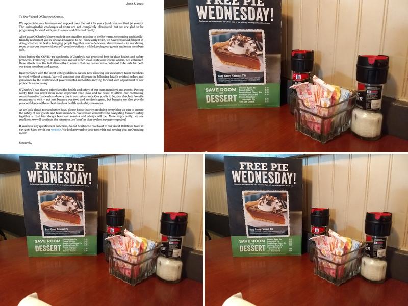 O'Charley's Restaurant & Bar Menu