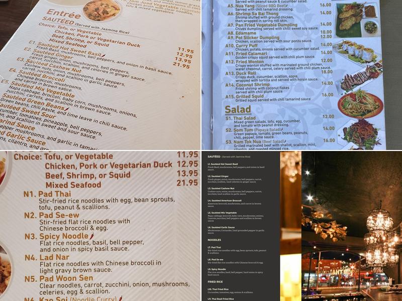 Tum Thai Cuisine Menu